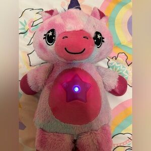 Star Belly Dream Lites Snuggly Unicorn Night Light Plush Stuffed Animal - Tested